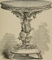 An illustration from Art recreations; being a complete guide to pencil drawing, oil painting, water-color painting, crayon drawing and painting, painting on ground glass, Grecian painting, antique painting, oriental painting, sign painting, theorem painting, ferneries, moss work, papier mache, cone work, feather flowers, potichomanie, leather work, hair work, taxidermy, gilding and bronzing, plaster work, decalcomanie, wax work, shell work, magic lantern, paper flowers, imitation of pearl, the aquqrium, sealing-wax painting, panorama painting, coloring photographs, enamel painting, etc. (1873)