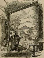 An illustration from Art recreations; being a complete guide to pencil drawing, oil painting, water-color painting, crayon drawing and painting, painting on ground glass, Grecian painting, antique painting, oriental painting, sign painting, theorem painting, ferneries, moss work, papier mache, cone work, feather flowers, potichomanie, leather work, hair work, taxidermy, gilding and bronzing, plaster work, decalcomanie, wax work, shell work, magic lantern, paper flowers, imitation of pearl, the aquqrium, sealing-wax painting, panorama painting, coloring photographs, enamel painting, etc. (1873)