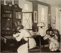 An illustration from The art treasures of Washington : an account of the Corcoran Gallery of Art and of the National Gallery and Museum, with descriptions and criticisms of their contents; including, also, an account of the works of art in the Capitol, and in the Library of Congress, and of the most important statuary in the city (1912)