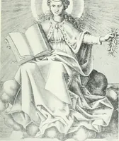 An illustration from "As David and the sibyls say" : a sketch of the sibyls and the sibylline oracles (1905)