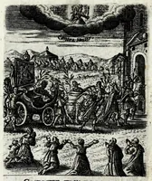 An illustration from Asma poeticum Litaniaru[m] Lauretanarum : [in quo singulis titulis emblemata cum carmine respondent] (1636)