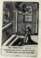 Picture 20 of 34 from Asma poeticum Litaniaru[m] Lauretanarum : [in quo singulis titulis emblemata cum carmine respondent] (1636), leaf 75