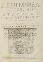 An illustration from Assemblea celeste, radvnata novamte. in Parnasso sopra la noua cometa (1619)