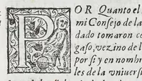 Picture 5 of 5 from Assiento y capitulacion, : que los señores presidente, y del Consejo Real de las Indias tomaron co[n] Adriano de Legaso, por si y en nombre del prior y consules de la Vniversidad de los Cargadores a las Indias de la ciudad de Seuilla, y demas personas interresadas en el comercio dellas, sobre a cobrança y administracio[n] del derecho de la aueria, y despacho de las armada y flotas de las Indias, por tiempo de seis años que començaràn a correr desde principio del venidero de 1628 y se cumpliràn en fin del de 633. (1627), leaf 96