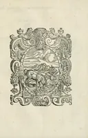 An illustration from Asterii Manlii oratio fvnebris : Parmae habita, sexto kal. Nouemb. nomine venerandae Societatis Christi Cruci affixi, cùm illa in aede carmelit. iusta persoluebat Alexandro Farnesio fortiss. apud Belgas proregi (1593)
