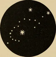 An illustration from Astronomy with an opera-glass: a popular introduction to the study of the starry heavens with the simplest of optical instruments, with maps and directions to facilitate the recognition of the constellations and the principal stars visible to the naked eye; (1888)