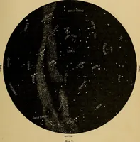 An illustration from Astronomy with an opera-glass: a popular introduction to the study of the starry heavens with the simplest of optical instruments, with maps and directions to facilitate the recognition of the constellations and the principal stars visible to the naked eye; (1888)