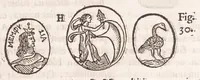 An illustration from Athanasij Kircheri e Societate Iesu Arithmologia, siue, De abditis numerorum mysterijs : qua origo, antiquitas & fabrica numerorum exponitur : abditae eorundem proprietates demonstrantur : fontes superstitionum in amuletorum fabrica aperiuntur : denique post cabalistarum, Arabum, gnosticorum, aliorumque magicas impietates detectas, vera & licita numerorum mystica significatio ostenditur (1665)