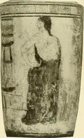 Picture 4 of 111 from Athenian lekythoi : with outline drawing in matt color on a white ground : appendix: additional lekythoi with outline drawing in glaze varnish on a white ground (1914), leaf 292