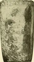 An illustration from Athenian lekythoi : with outline drawing in matt color on a white ground : appendix: additional lekythoi with outline drawing in glaze varnish on a white ground (1914)