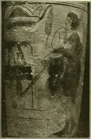An illustration from Athenian lekythoi : with outline drawing in matt color on a white ground : appendix: additional lekythoi with outline drawing in glaze varnish on a white ground (1914)