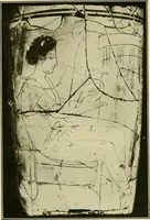 An illustration from Athenian lekythoi : with outline drawing in matt color on a white ground : appendix: additional lekythoi with outline drawing in glaze varnish on a white ground (1914)