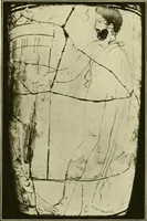 An illustration from Athenian lekythoi : with outline drawing in matt color on a white ground : appendix: additional lekythoi with outline drawing in glaze varnish on a white ground (1914)