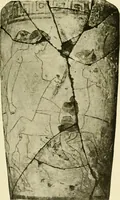 An illustration from Athenian lekythoi : with outline drawing in matt color on a white ground : appendix: additional lekythoi with outline drawing in glaze varnish on a white ground (1914)