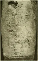 An illustration from Athenian lekythoi : with outline drawing in matt color on a white ground : appendix: additional lekythoi with outline drawing in glaze varnish on a white ground (1914)