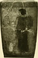 Picture 90 of 111 from Athenian lekythoi : with outline drawing in matt color on a white ground : appendix: additional lekythoi with outline drawing in glaze varnish on a white ground (1914), leaf 354