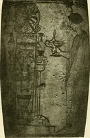 An illustration from Athenian lekythoi : with outline drawing in matt color on a white ground : appendix: additional lekythoi with outline drawing in glaze varnish on a white ground (1914)