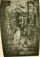 An illustration from Athenian lekythoi : with outline drawing in matt color on a white ground : appendix: additional lekythoi with outline drawing in glaze varnish on a white ground (1914)