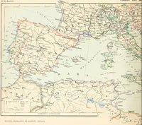An illustration from Atlante geografico metodico in 65 tavole (1910)