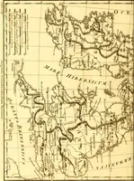 An illustration from Atlas encyclopédique : contenant la géographie ancienne, et quelques cartes sur la géographie du moyen âge, la géographie moderne, et les cartes relatives à la géographie physique (1787)