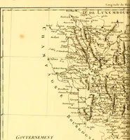 An illustration from Atlas encyclopédique : contenant la géographie ancienne, et quelques cartes sur la géographie du moyen âge, la géographie moderne, et les cartes relatives à la géographie physique (1787)
