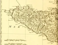 An illustration from Atlas encyclopédique : contenant la géographie ancienne, et quelques cartes sur la géographie du moyen âge, la géographie moderne, et les cartes relatives à la géographie physique (1787)