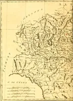 An illustration from Atlas encyclopédique : contenant la géographie ancienne, et quelques cartes sur la géographie du moyen âge, la géographie moderne, et les cartes relatives à la géographie physique (1787)