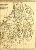 An illustration from Atlas encyclopédique : contenant la géographie ancienne, et quelques cartes sur la géographie du moyen âge, la géographie moderne, et les cartes relatives à la géographie physique (1787)