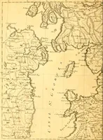 An illustration from Atlas encyclopédique : contenant la géographie ancienne, et quelques cartes sur la géographie du moyen âge, la géographie moderne, et les cartes relatives à la géographie physique (1787)