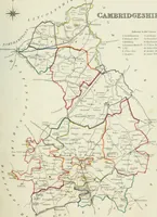 An illustration from Atlas to the Topographical Dictionary of England, comprising a general map of England, a map of London, and maps of the counties of Bedford ... and York (1845)