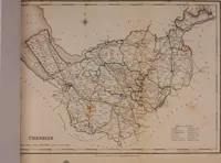 An illustration from Atlas to the Topographical Dictionary of England, comprising a general map of England, a map of London, and maps of the counties of Bedford ... and York (1845)