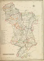 An illustration from Atlas to the Topographical Dictionary of England, comprising a general map of England, a map of London, and maps of the counties of Bedford ... and York (1845)