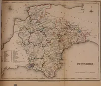 An illustration from Atlas to the Topographical Dictionary of England, comprising a general map of England, a map of London, and maps of the counties of Bedford ... and York (1845)
