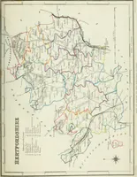 An illustration from Atlas to the Topographical Dictionary of England, comprising a general map of England, a map of London, and maps of the counties of Bedford ... and York (1845)
