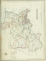 An illustration from Atlas to the Topographical Dictionary of England, comprising a general map of England, a map of London, and maps of the counties of Bedford ... and York (1845)