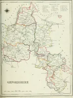 An illustration from Atlas to the Topographical Dictionary of England, comprising a general map of England, a map of London, and maps of the counties of Bedford ... and York (1845)