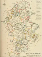 An illustration from Atlas to the Topographical Dictionary of England, comprising a general map of England, a map of London, and maps of the counties of Bedford ... and York (1845)