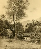 An illustration from Atlina, queen of the floating isle (1893)