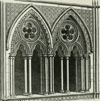 An illustration from An attempt to discriminate the styles of architecture in England, from the conquest to the reformation : with a sketch of the Grecian and Roman orders (1881)