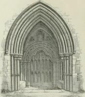 An illustration from An attempt to discriminate the styles of architecture in England, from the conquest to the reformation : with a sketch of the Grecian and Roman orders (1881)