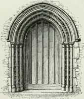 An illustration from An attempt to discriminate the styles of architecture in England, from the conquest to the reformation : with a sketch of the Grecian and Roman orders (1881)