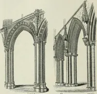 An illustration from An attempt to discriminate the styles of architecture in England, from the conquest to the reformation : with a sketch of the Grecian and Roman orders (1881)