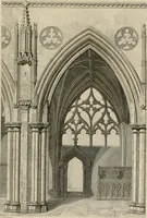 An illustration from An attempt to discriminate the styles of architecture in England, from the conquest to the reformation : with a sketch of the Grecian and Roman orders (1881)