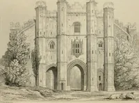 An illustration from An attempt to discriminate the styles of architecture in England, from the conquest to the reformation : with a sketch of the Grecian and Roman orders (1881)