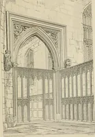 An illustration from An attempt to discriminate the styles of architecture in England, from the conquest to the reformation : with a sketch of the Grecian and Roman orders (1881)