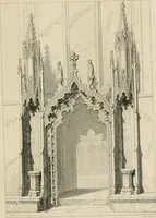 An illustration from An attempt to discriminate the styles of architecture in England, from the conquest to the reformation : with a sketch of the Grecian and Roman orders (1881)