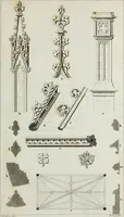 An illustration from An attempt to discriminate the styles of English architecture, from the Conquest to the Reformation; with notices of eight hundred English buildings: preceded by a sketch of the Grecian and Roman orders (1819)