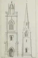 An illustration from An attempt to discriminate the styles of English architecture, from the Conquest to the Reformation; with notices of eight hundred English buildings: preceded by a sketch of the Grecian and Roman orders (1819)