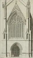 An illustration from An attempt to discriminate the styles of English architecture, from the Conquest to the Reformation; with notices of eight hundred English buildings: preceded by a sketch of the Grecian and Roman orders (1819)