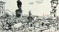 An illustration from Attraverso gli albi e le cartelle : sensazioni d'arte (1904)